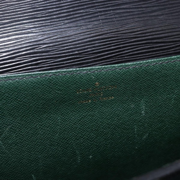LOUIS VUITTON Epi Serviette Conseiller Briefcase Black M54422 LV Auth 199491