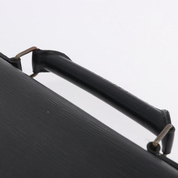 LOUIS VUITTON Epi Serviette Conseiller Briefcase Black M54422 LV Auth 199491