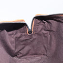 CELINE Hand Bag Leather Brown Silver Auth 199494A-20