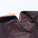 CELINE Hand Bag Leather Brown Silver Auth 199494A-21
