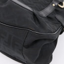 FENDI Zucca Canvas Tote Bag Black Gold Tone 8BR628 Auth 199495A-15