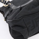 FENDI Zucca Canvas Tote Bag Black Gold Tone 8BR628 Auth 199495A-16