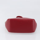 BURBERRY Nova Check Hand Bag Canvas Beige Red Auth 199497A-9