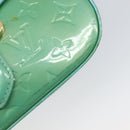 LOUIS VUITTON Monogram Vernis Bell Flower PM Blue Lagon M91730 LV Auth 199500-9