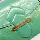 LOUIS VUITTON Monogram Vernis Bell Flower PM Blue Lagon M91730 LV Auth 199500-19