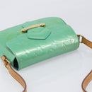 LOUIS VUITTON Monogram Vernis Bell Flower PM Blue Lagon M91730 LV Auth 199500-6