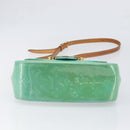 LOUIS VUITTON Monogram Vernis Bell Flower PM Blue Lagon M91730 LV Auth 199500-5