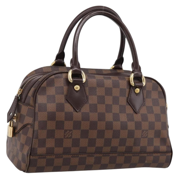 LOUIS VUITTON Damier Ebene Duomo Hand Bag N60008 LV Auth 199501A