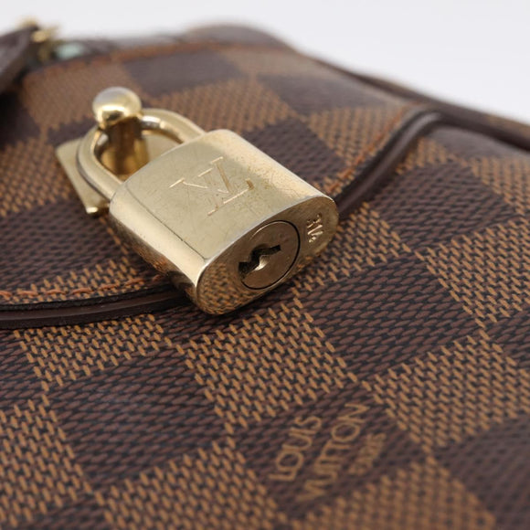 LOUIS VUITTON Damier Ebene Duomo Hand Bag N60008 LV Auth 199501A