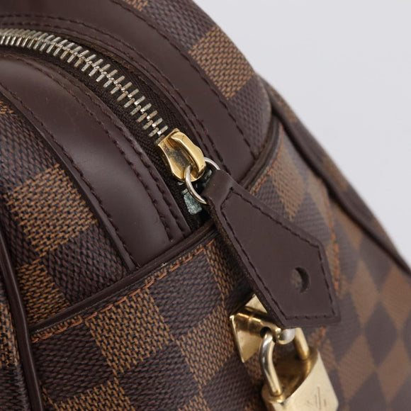 LOUIS VUITTON Damier Ebene Duomo Hand Bag N60008 LV Auth 199501A