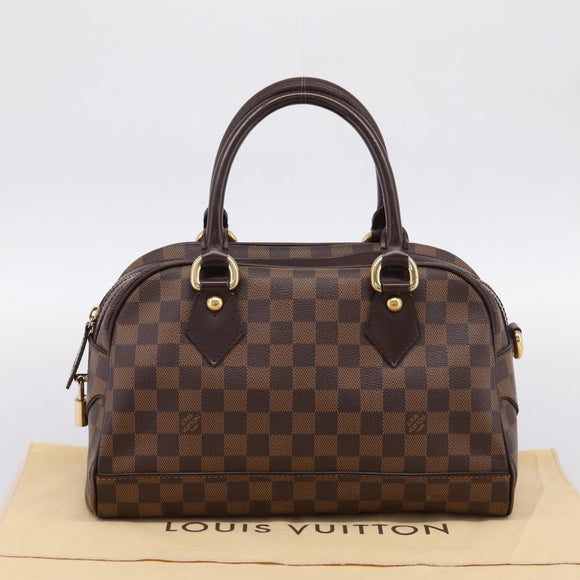 LOUIS VUITTON Damier Ebene Duomo Hand Bag N60008 LV Auth 199501A