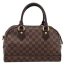 LOUIS VUITTON Damier Ebene Duomo Hand Bag N60008 LV Auth 199501A-2