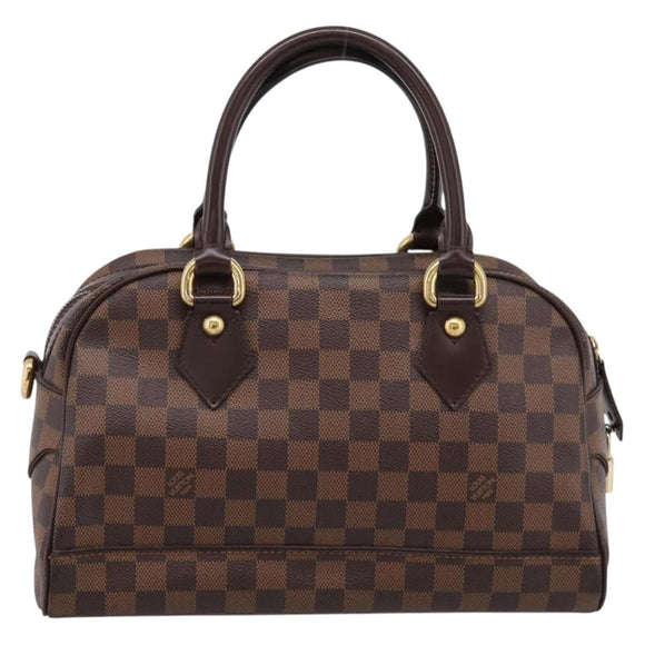 LOUIS VUITTON Damier Ebene Duomo Hand Bag N60008 LV Auth 199501A