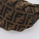 FENDI Zucca Canvas Hand Bag Brown Gold Tone 8BK044 Auth 199502V-9