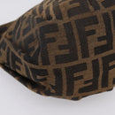 FENDI Zucca Canvas Hand Bag Brown Gold Tone 8BK044 Auth 199502V-14