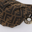 FENDI Zucca Canvas Hand Bag Brown Gold Tone 8BK044 Auth 199502V-15