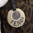 FENDI Zucca Canvas Hand Bag Brown Gold Tone 8BK044 Auth 199502V-10