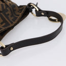 FENDI Zucca Canvas Hand Bag Brown Gold Tone 8BK044 Auth 199502V-7