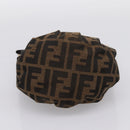 FENDI Zucca Canvas Hand Bag Brown Gold Tone 8BK044 Auth 199502V-5