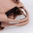 LOEWE Anagram Nappa Aire Hand Bag Leather Pink Gold Tone Auth 199505V-7