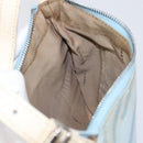 FENDI Shoulder Bag Canvas Light Blue Silver 8BR248 Auth 199506-19