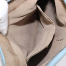 FENDI Shoulder Bag Canvas Light Blue Silver 8BR248 Auth 199506-20