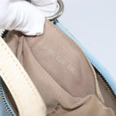 FENDI Shoulder Bag Canvas Light Blue Silver 8BR248 Auth 199506-21