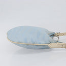 FENDI Shoulder Bag Canvas Light Blue Silver 8BR248 Auth 199506-4
