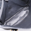 CELINE Macadam Shoulder Bag PVC Leather Black Gold Tone Auth 199507A-10