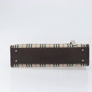BURBERRY Nova Check Hand Bag Canvas Beige Silver Auth 199509A-5
