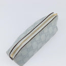 GUCCI GuccissimaGG Pouch Leather Light Blue Gold Tone 141811 Auth 199511-5