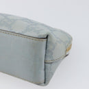 GUCCI GuccissimaGG Pouch Leather Light Blue Gold Tone 141811 Auth 199511-7