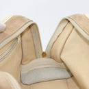 LOEWE Amazonas Hand Bag Suede Beige Gold Tone Auth 199514A-20