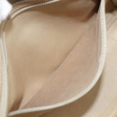 LOEWE Amazonas Hand Bag Suede Beige Gold Tone Auth 199514A-23