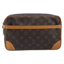 LOUIS VUITTON Monogram Compiegne 28 Clutch Bag M51845 LV Auth 199515A-13
