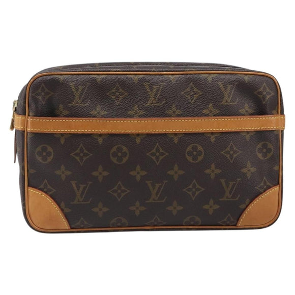 LOUIS VUITTON Monogram Compiegne 28 Clutch Bag M51845 LV Auth 199515A