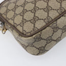 GUCCI GG Supreme Shoulder Bag PVC Beige Gold Tone 116 02 068 Auth 199516-15