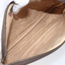 GUCCI GG Supreme Shoulder Bag PVC Beige Gold Tone 116 02 068 Auth 199516-11