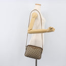 GUCCI GG Supreme Shoulder Bag PVC Beige Gold Tone 116 02 068 Auth 199516-22