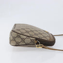 GUCCI GG Supreme Shoulder Bag PVC Beige Gold Tone 116 02 068 Auth 199516-3
