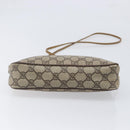 GUCCI GG Supreme Shoulder Bag PVC Beige Gold Tone 116 02 068 Auth 199516-5