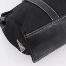 PRADA Shoulder Bag Nylon Black Silver Auth 199517V-15