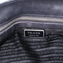PRADA Shoulder Bag Nylon Black Silver Auth 199517V-19