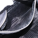 PRADA Shoulder Bag Nylon Black Silver Auth 199517V-23