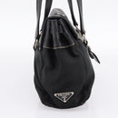 PRADA Shoulder Bag Nylon Black Silver Auth 199517V-3