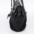 PRADA Shoulder Bag Nylon Black Silver Auth 199517V-4