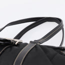 PRADA Shoulder Bag Nylon Black Silver Auth 199517V-8
