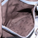 GUCCI Bamboo Shoulder Bag Leather Blue Silver 232959 Auth 199519-21