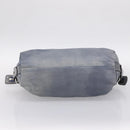 GUCCI Bamboo Shoulder Bag Leather Blue Silver 232959 Auth 199519-5