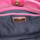 Miu Miu Hand Bag Leather 2way Pink Gold Tone Auth 199521V-19